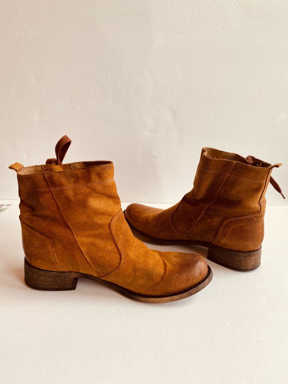 Aldo Suede Ankle Boots in Cognac